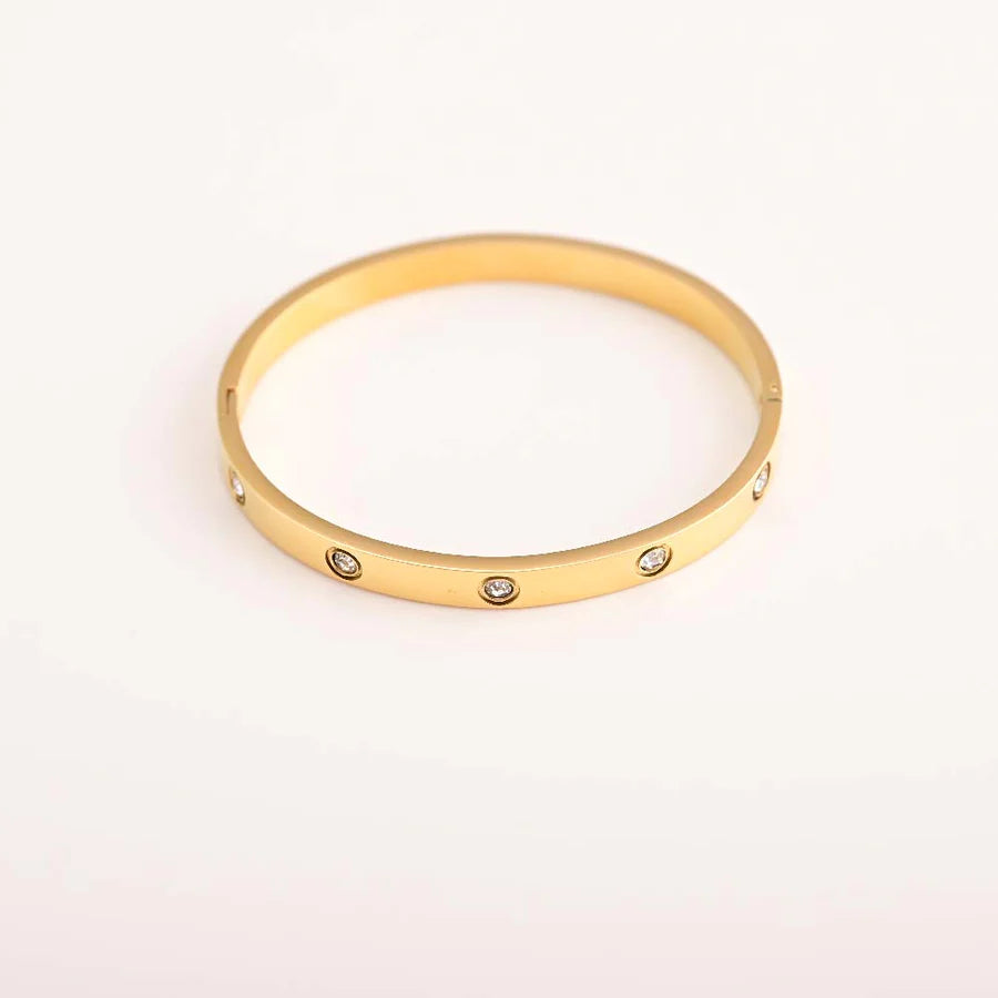 Sparkle Love Bangle Bracelet