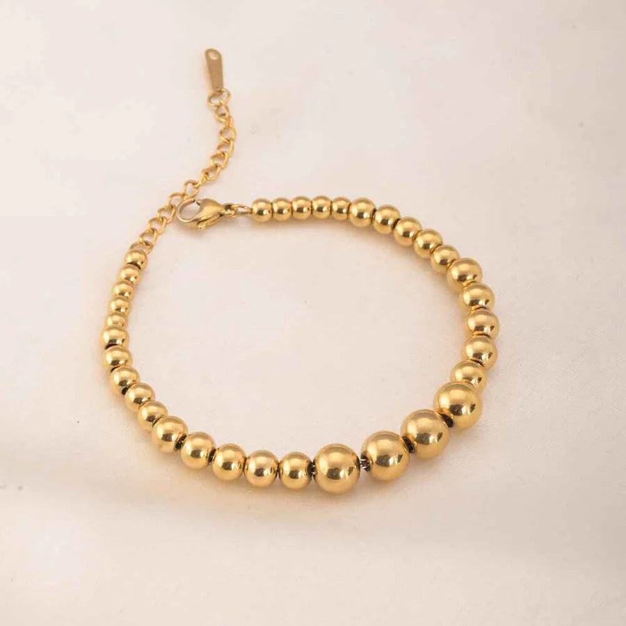 Golden Beaded Bracelet