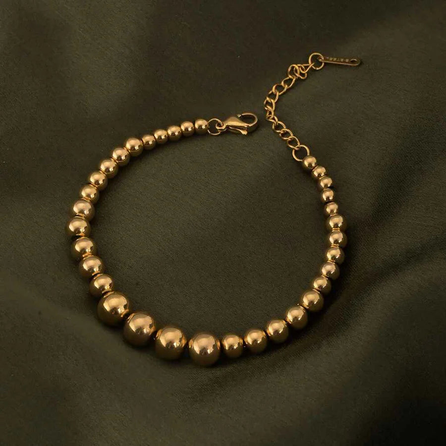 Golden Beaded Bracelet