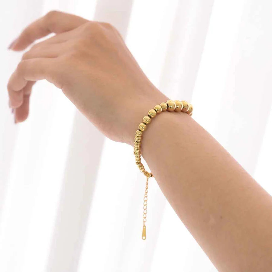 Golden Beaded Bracelet