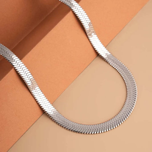 Snake Chain | Rhodium Plated | 6 MM