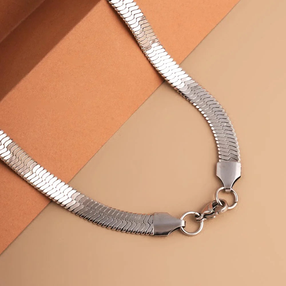 Snake Chain | Rhodium Plated | 6 MM