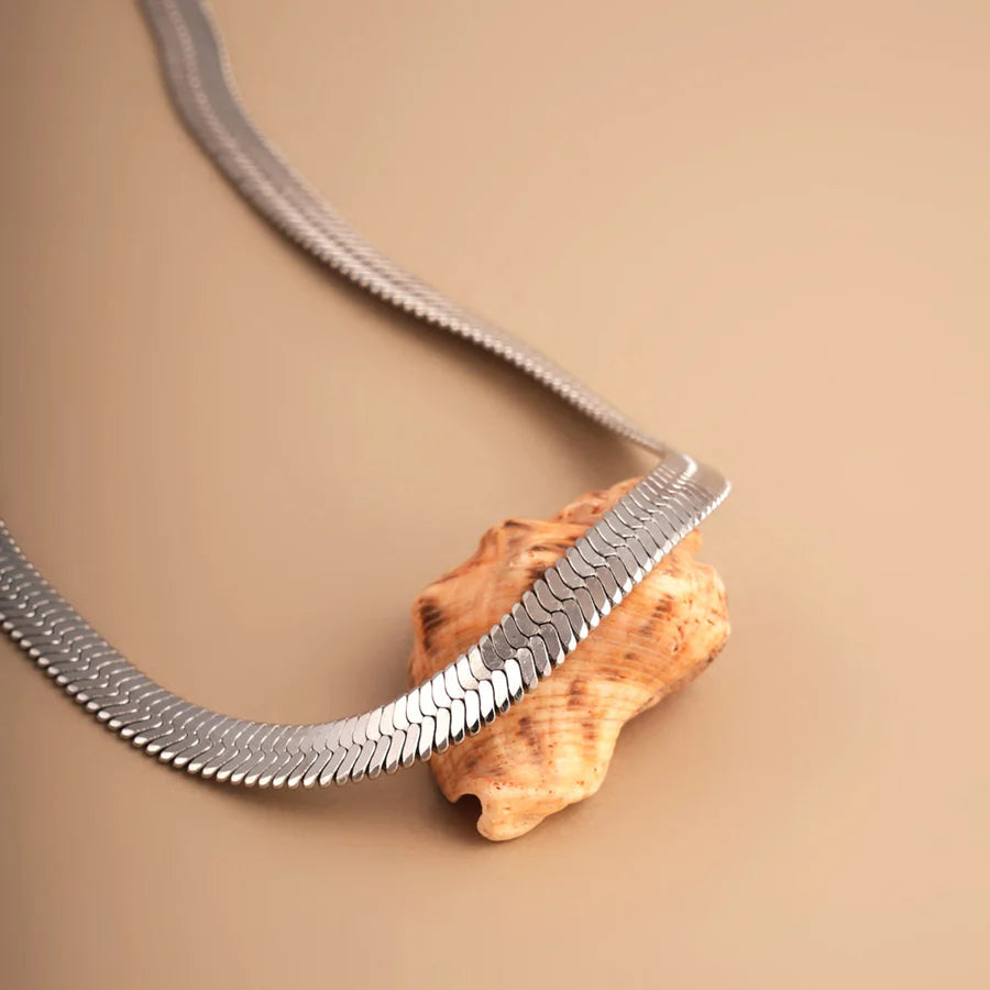 Snake Chain | Rhodium Plated | 6 MM
