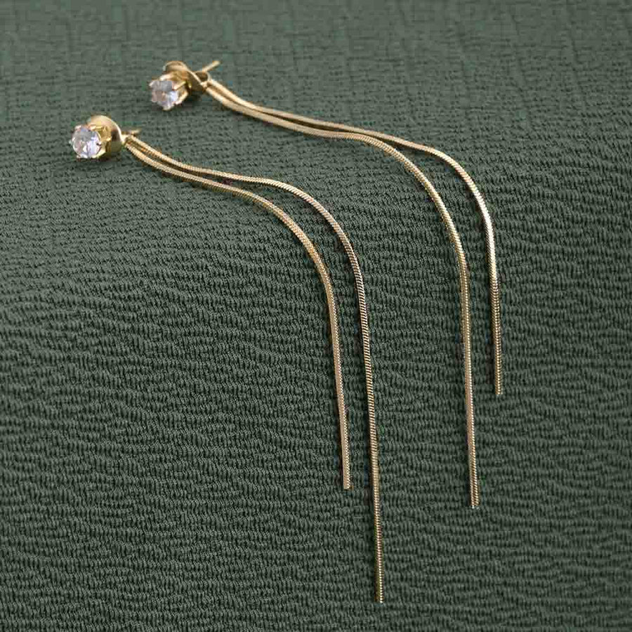 Delicate Threader Dangle Earrings
