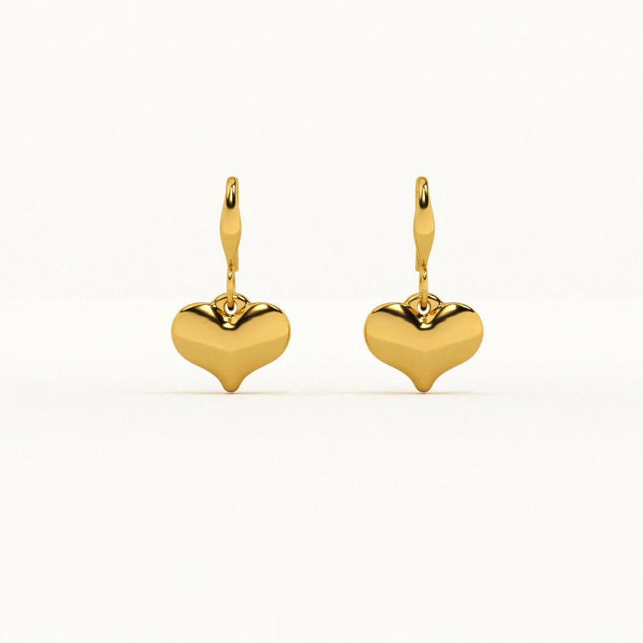 Dangling Heart Earrings