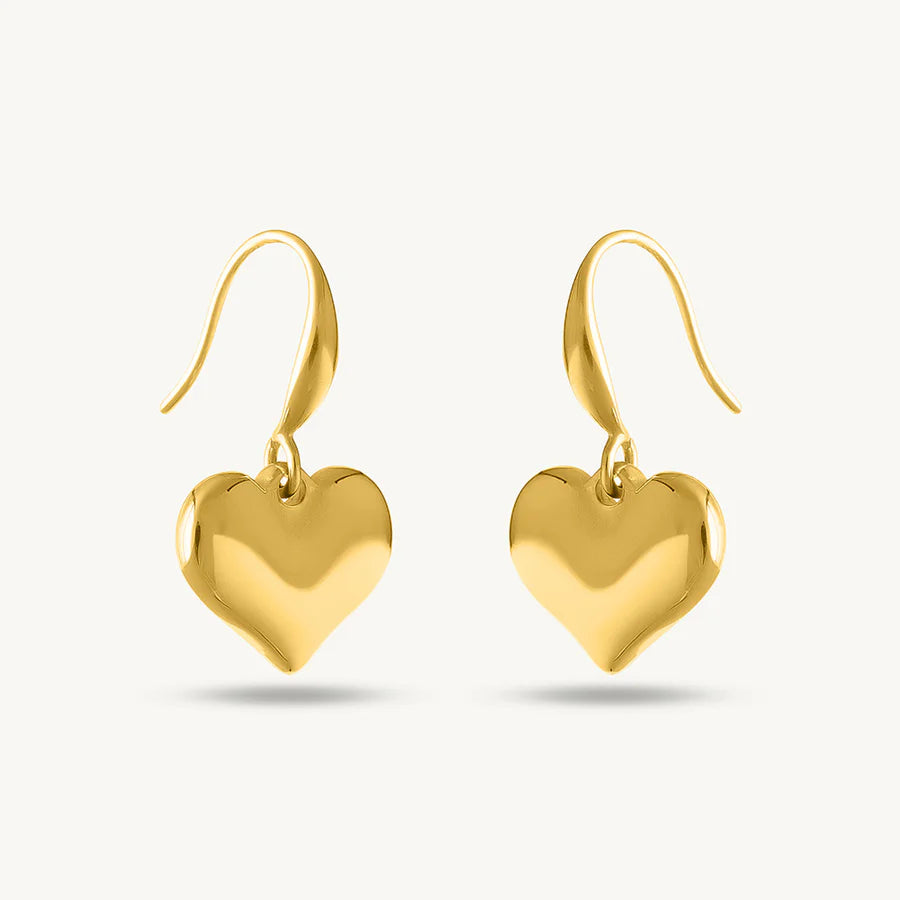Dangling Heart Earrings