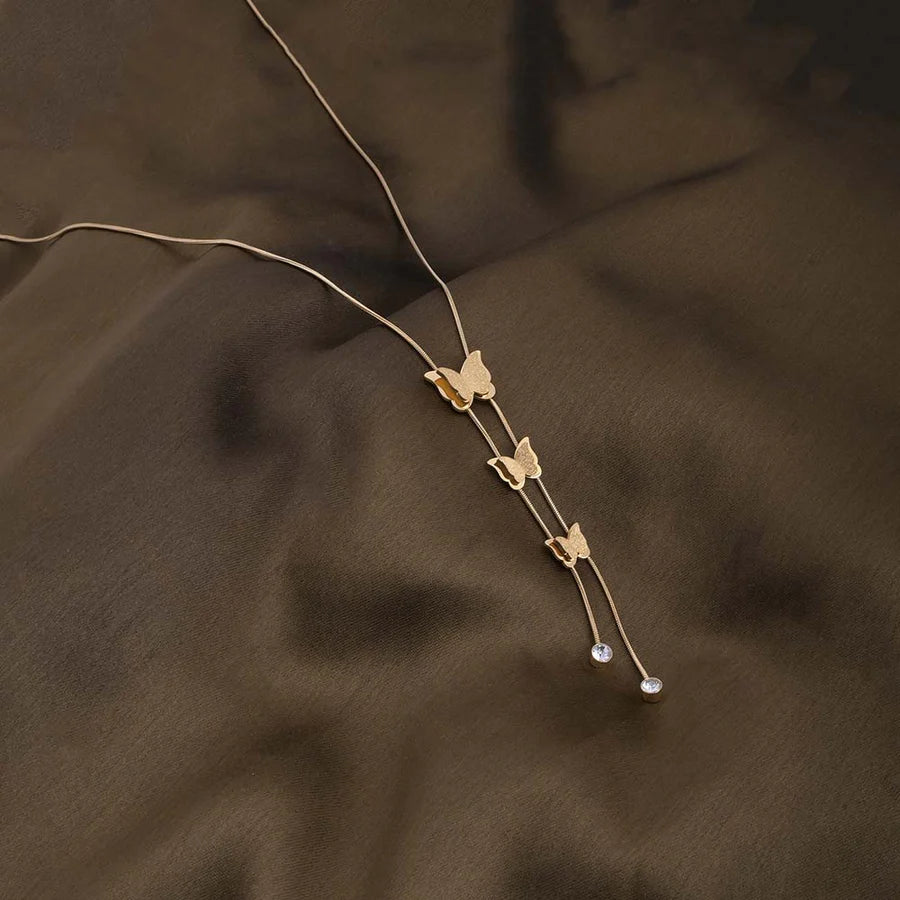 Winged Long Chain Necklace