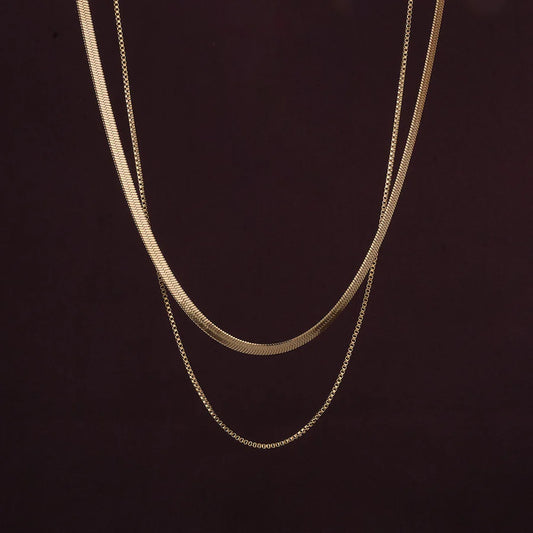 Twin Chain Delight Necklace