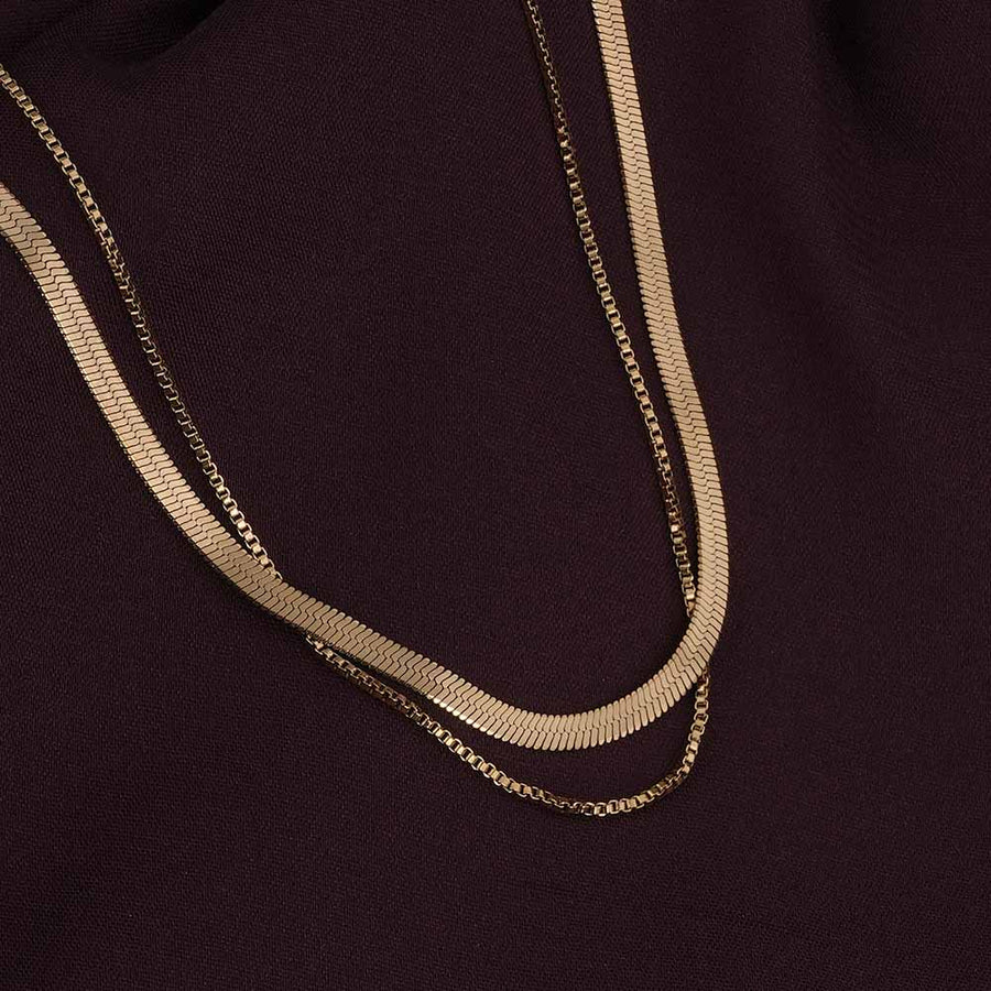 Twin Chain Delight Necklace
