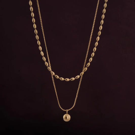 Dual-Layered Bead Necklace