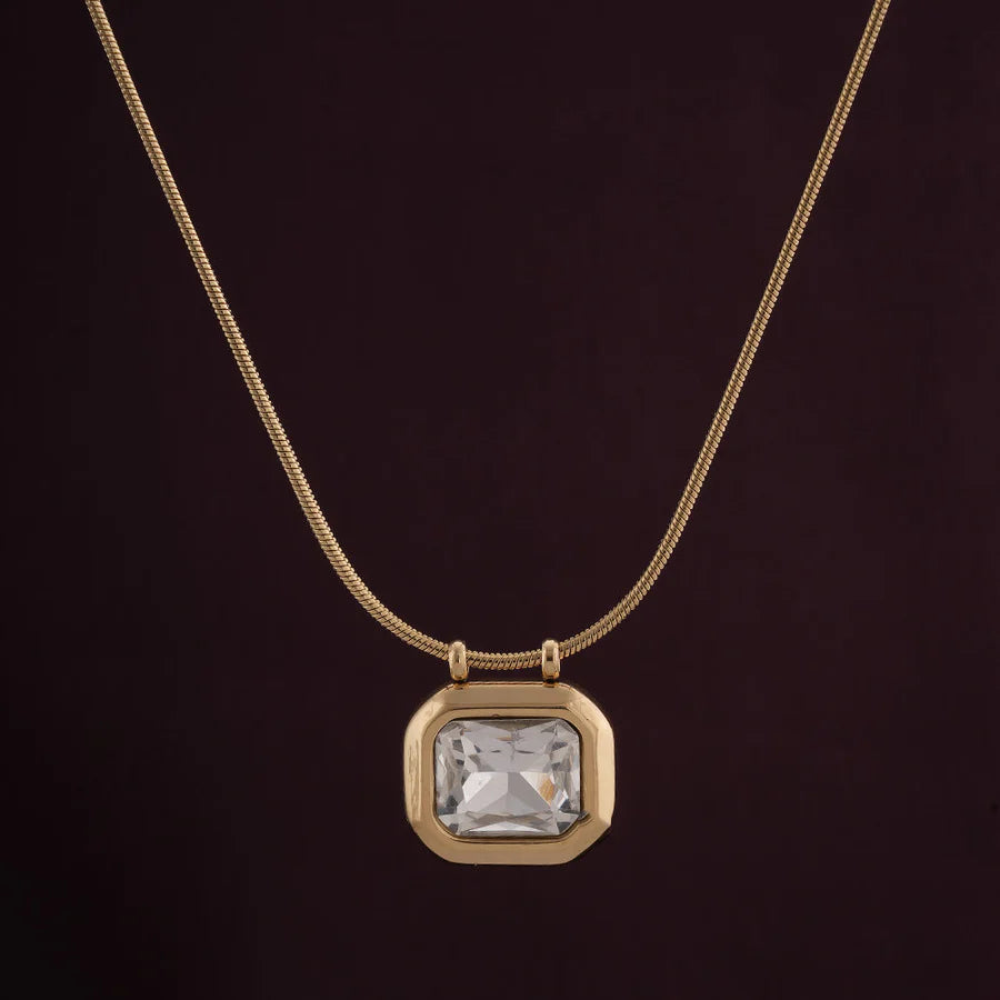 Geometric Diamond Necklace