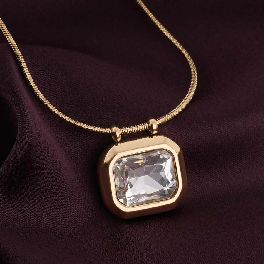 Geometric Diamond Necklace