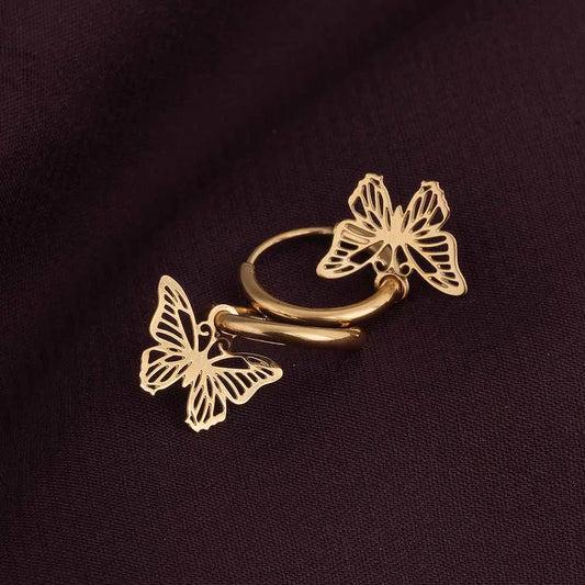 Celia Butterfly Hoop Earrings