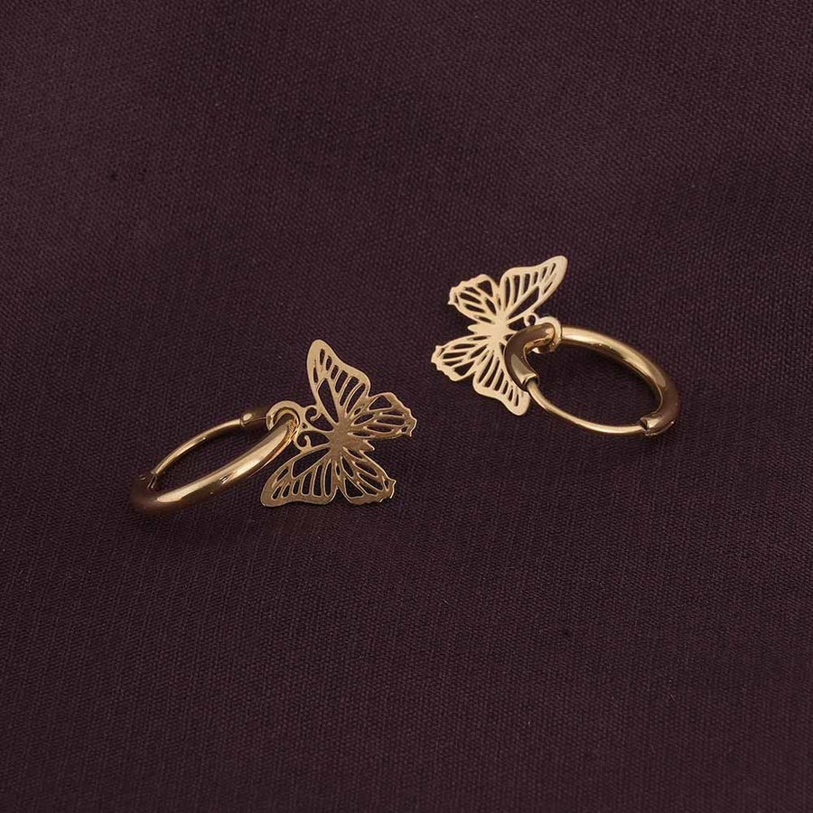 Celia Butterfly Hoop Earrings