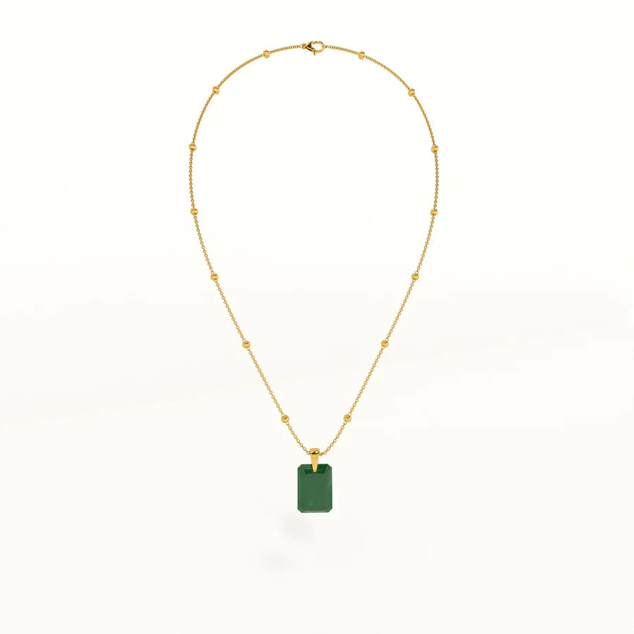 Radiant Emerald Necklace
