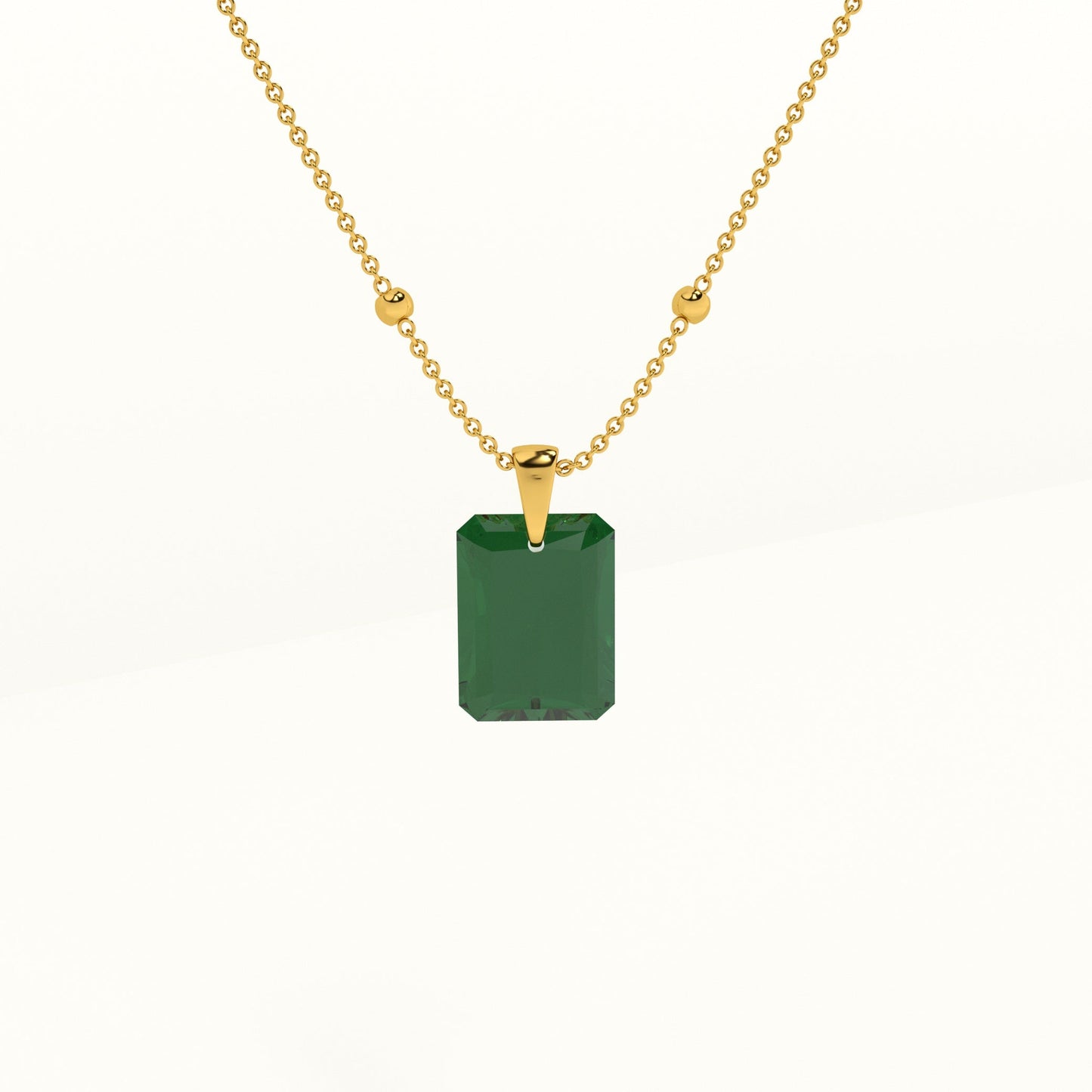 Radiant Emerald Necklace