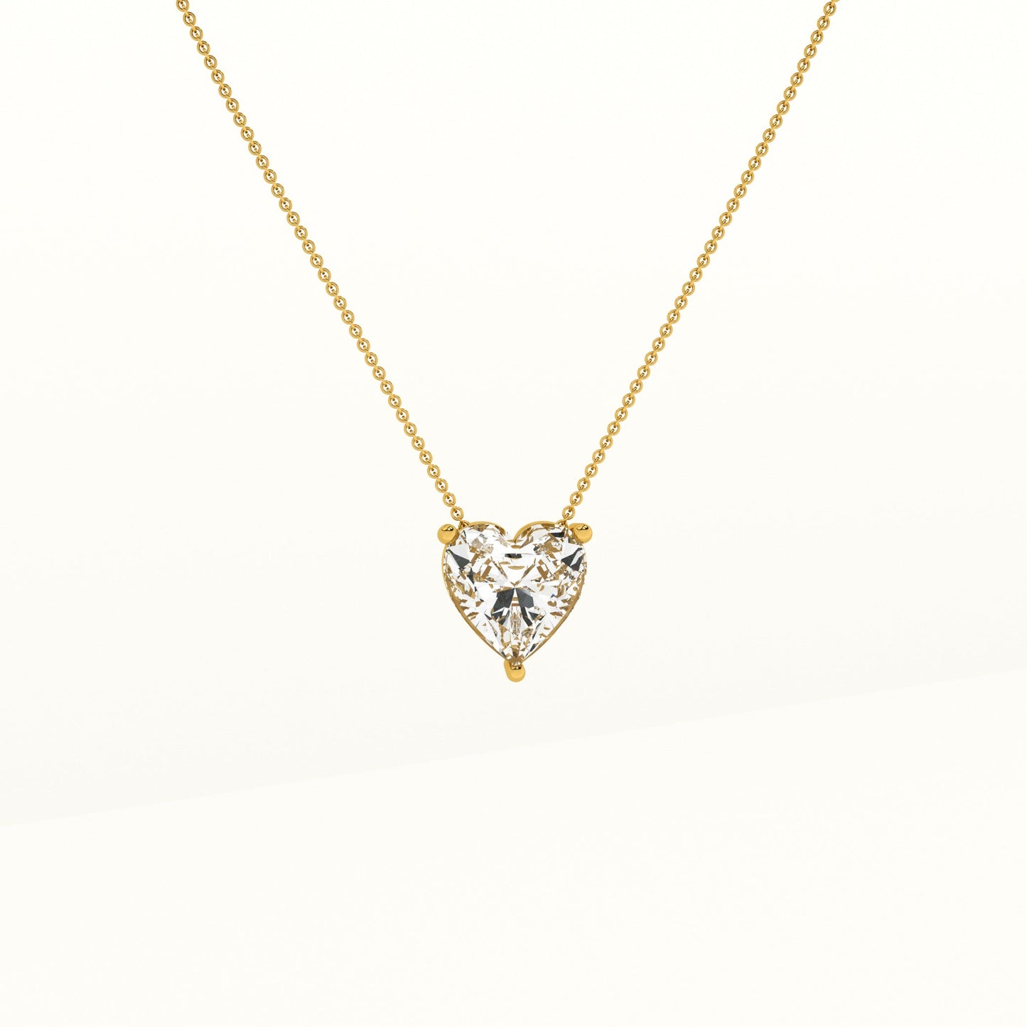 Shimmering Hearts Gold Necklace
