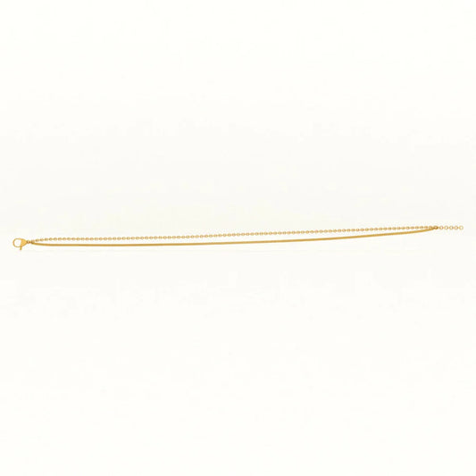 Dual Layered Solid Cable Anklet