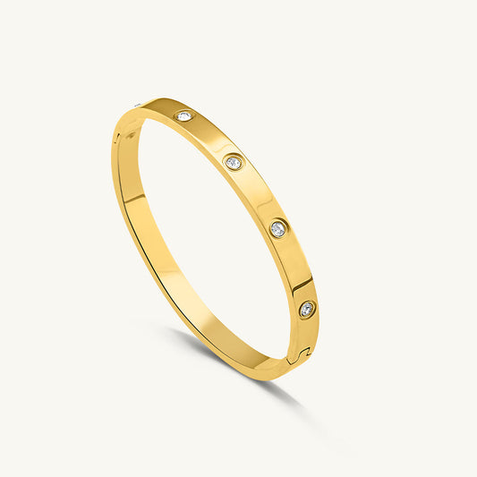 Sparkle Love Bangle Bracelet