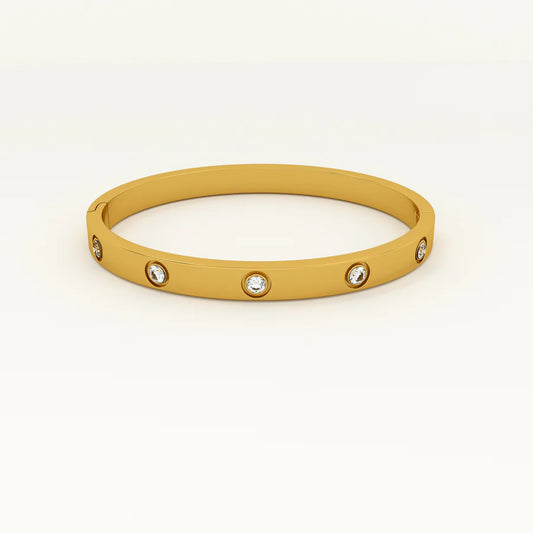 Sparkle Love Bangle Bracelet