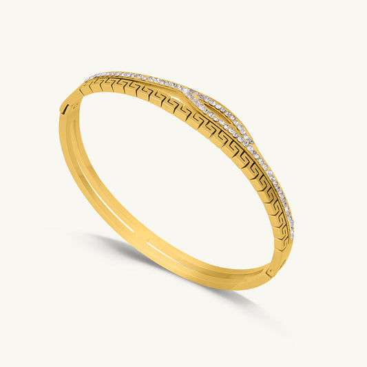 Multistone Q Clasp Bracelet