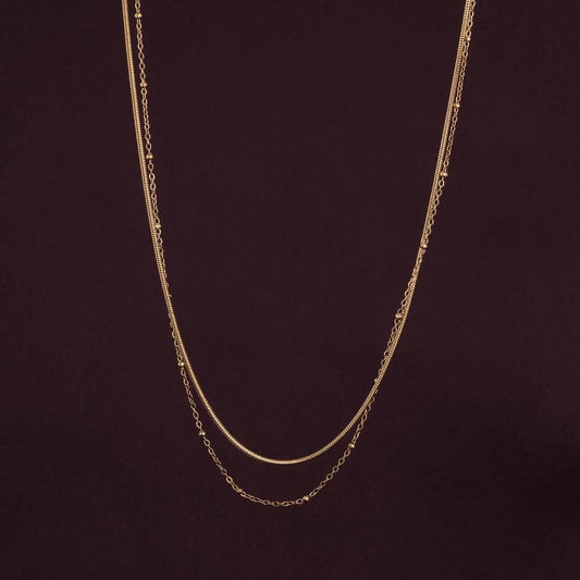 Dual layer choker necklace