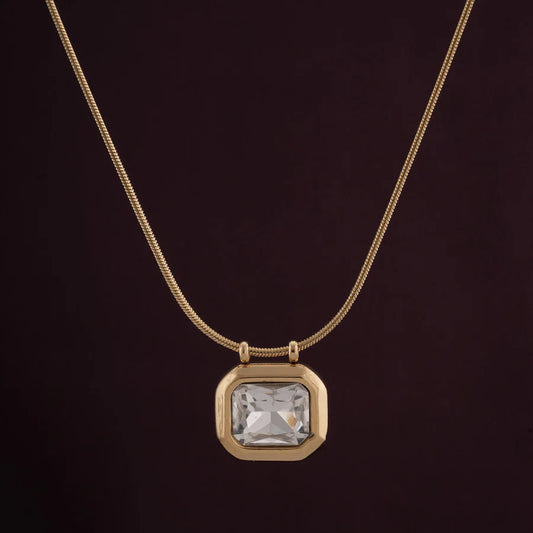 Geometric Diamond Necklace