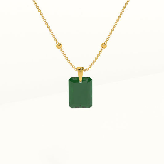 Radiant Emerald Necklace