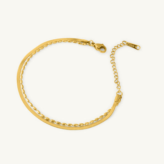 Double-layered Beaded Bracelet