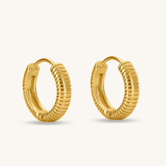 Retro Textured Hoops