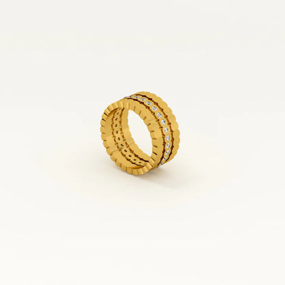 Triple Honeycomb Ring
