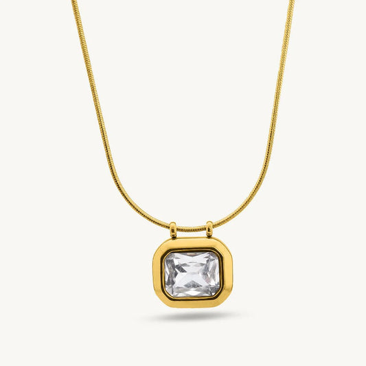 Geometric Diamond Necklace