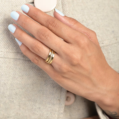 Shop Three Piece Honeycomb Ring Palmonas-1