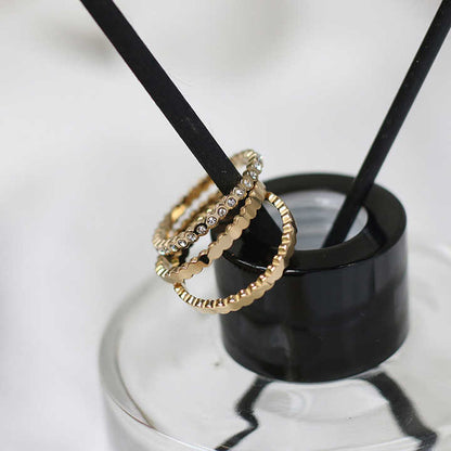 Triple Honeycomb Ring